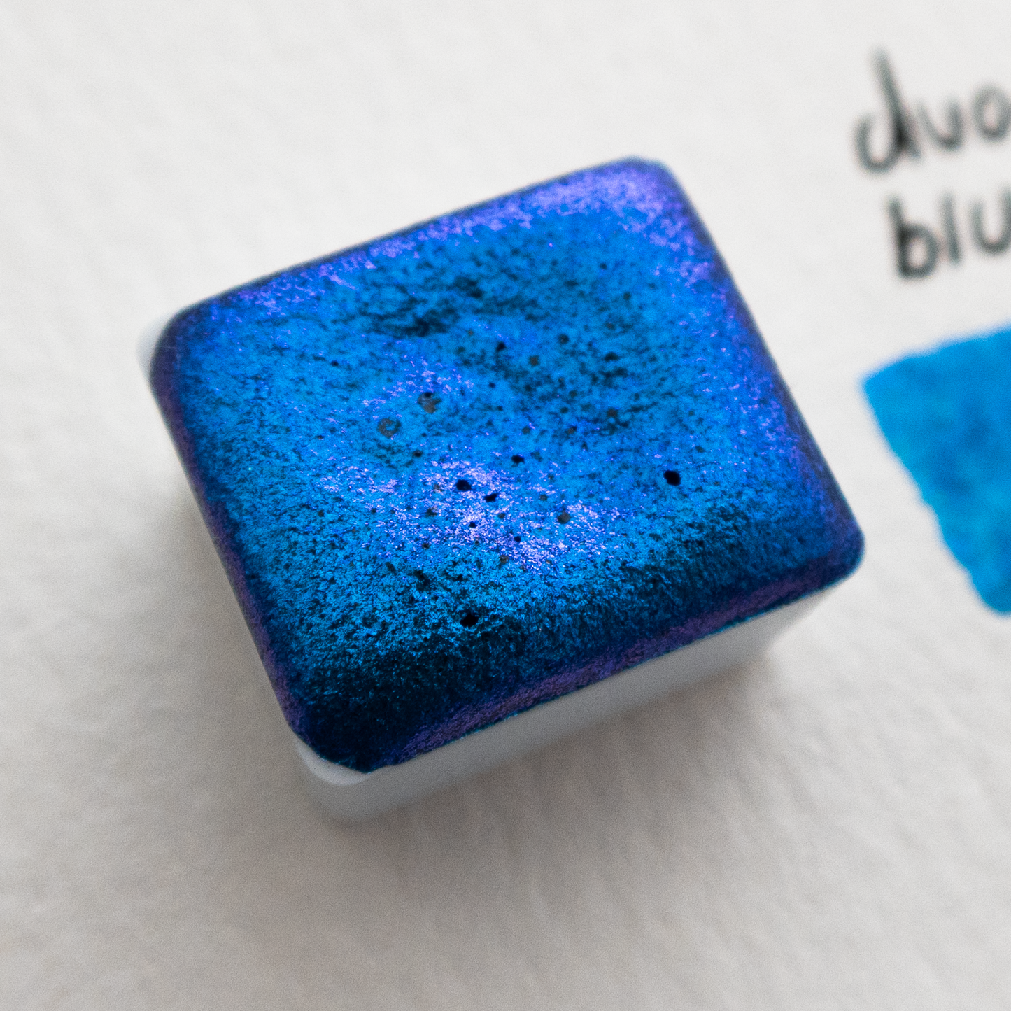 Duochrome Blue - Single Half Pan Watercolour