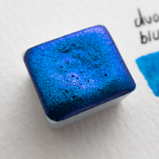 Duochrome Blue - Single Half Pan Watercolour